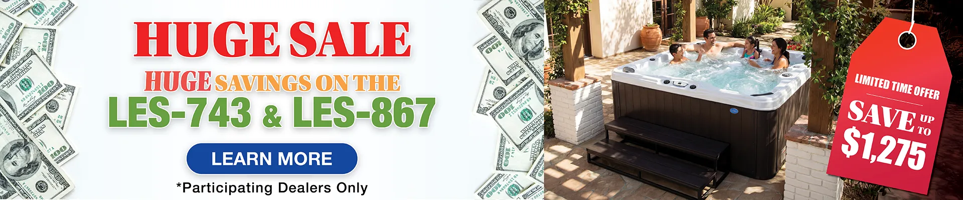 Calspas hot tub being used in a family setting - Clearfield